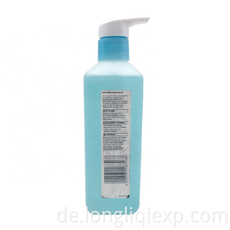 Qualität 250ml Zitronenextrakt Vitamin E flüssige sterile Handseife waschen